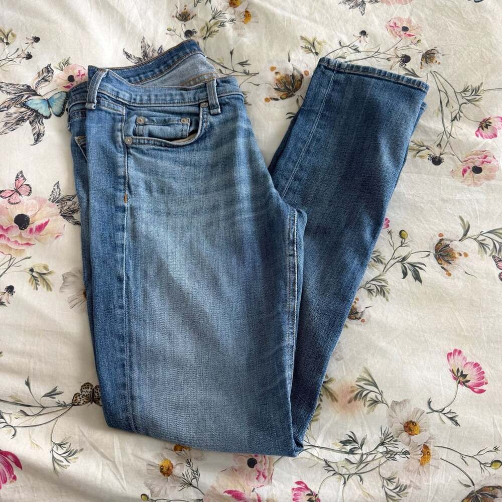 rag & bone The Dre Slim Boyfriend Jeans Size 27 Golden Blue Denim